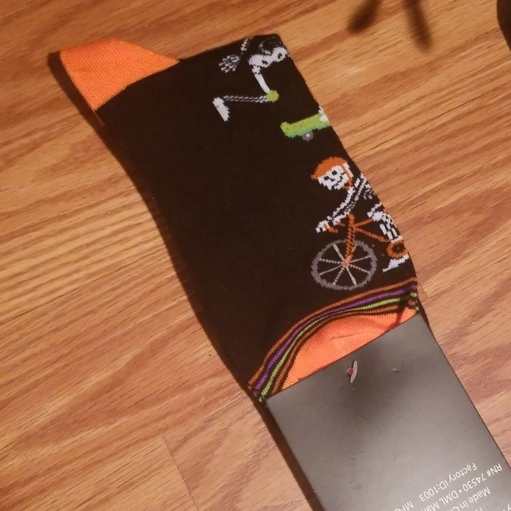 Le gale Halloween sugar skull‎ socks new